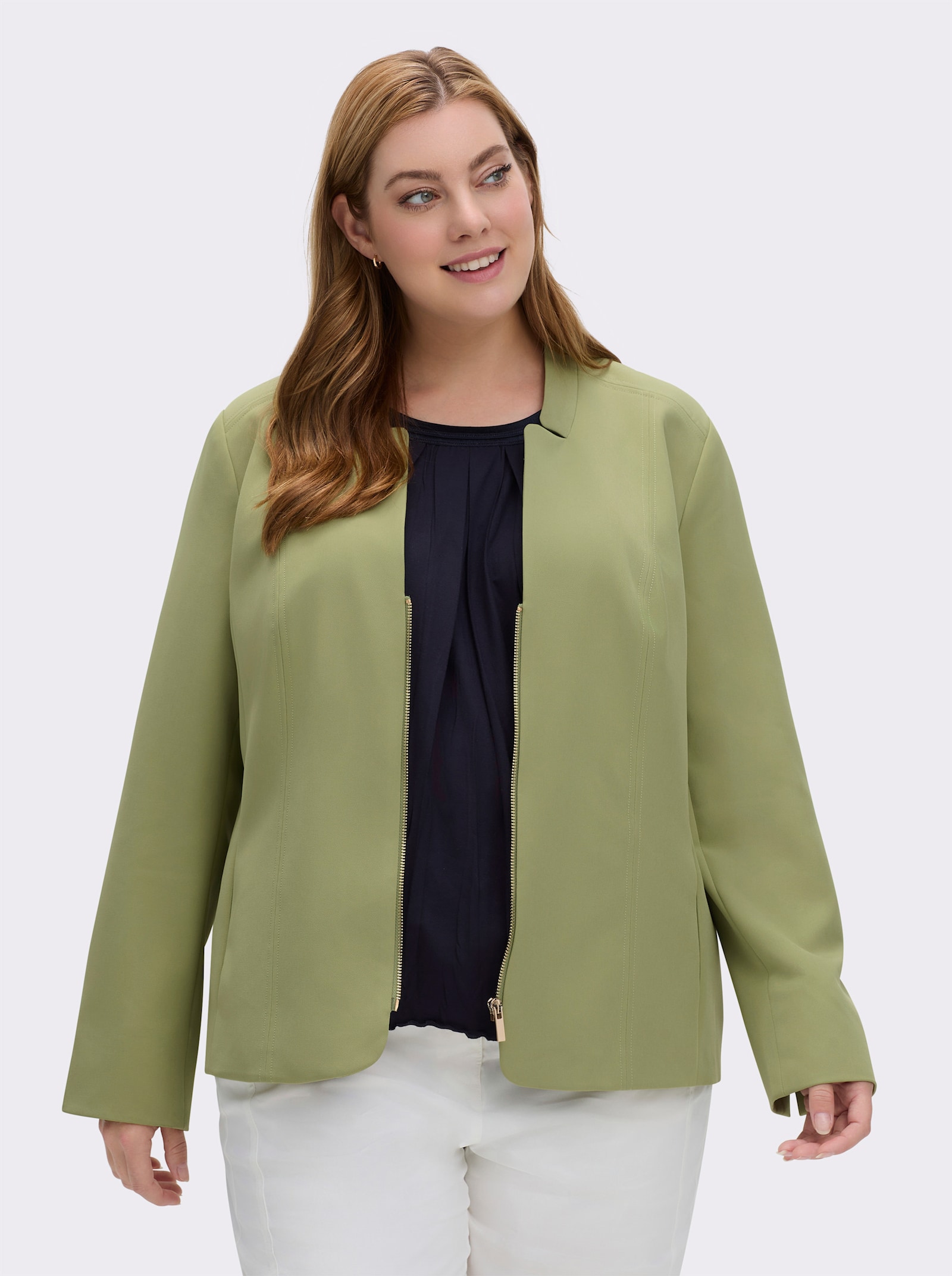 Jackenblazer in bügelfreier Qualität - schilf