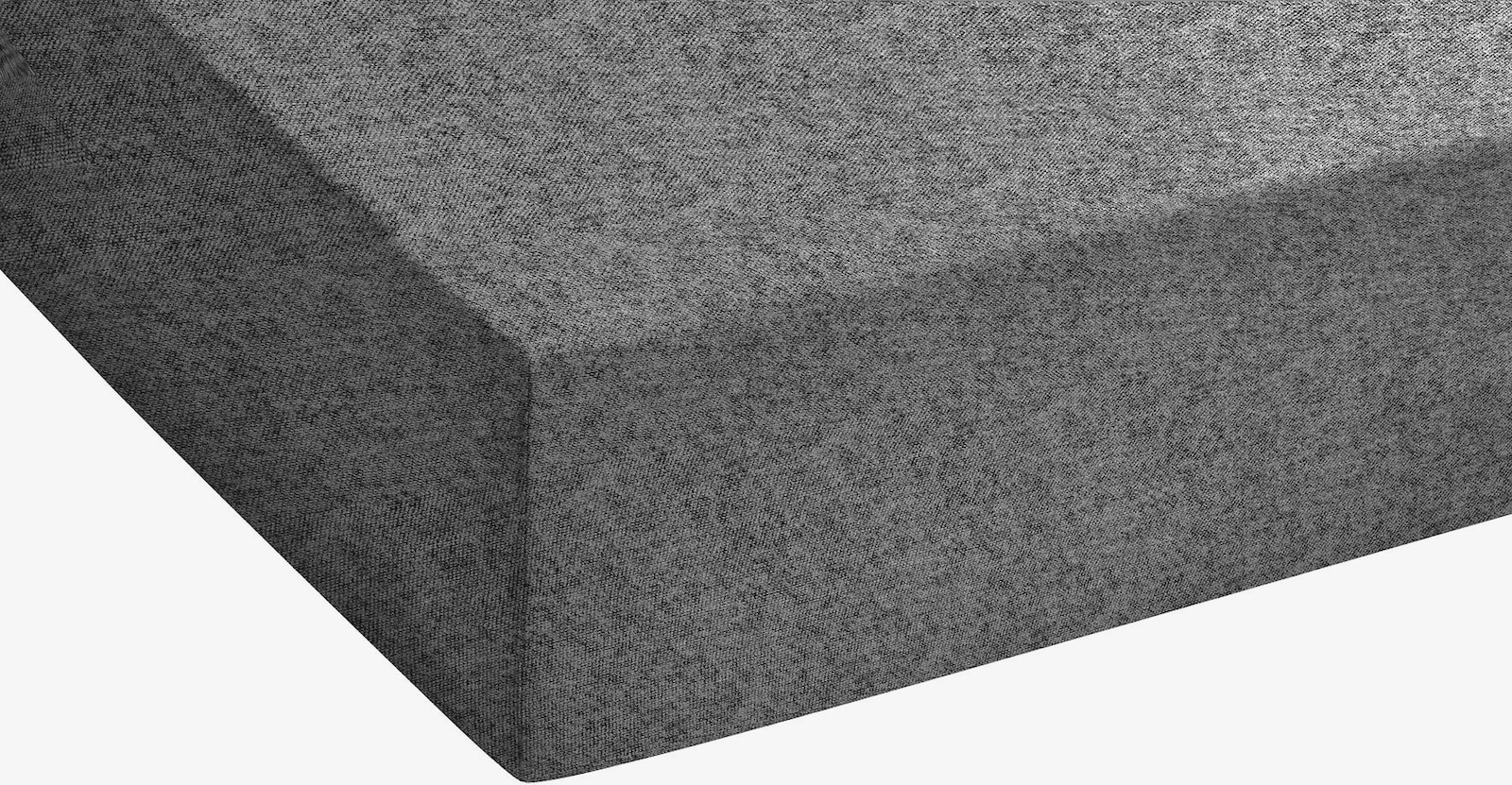 Biberna Spannbetttuch - anthrazit