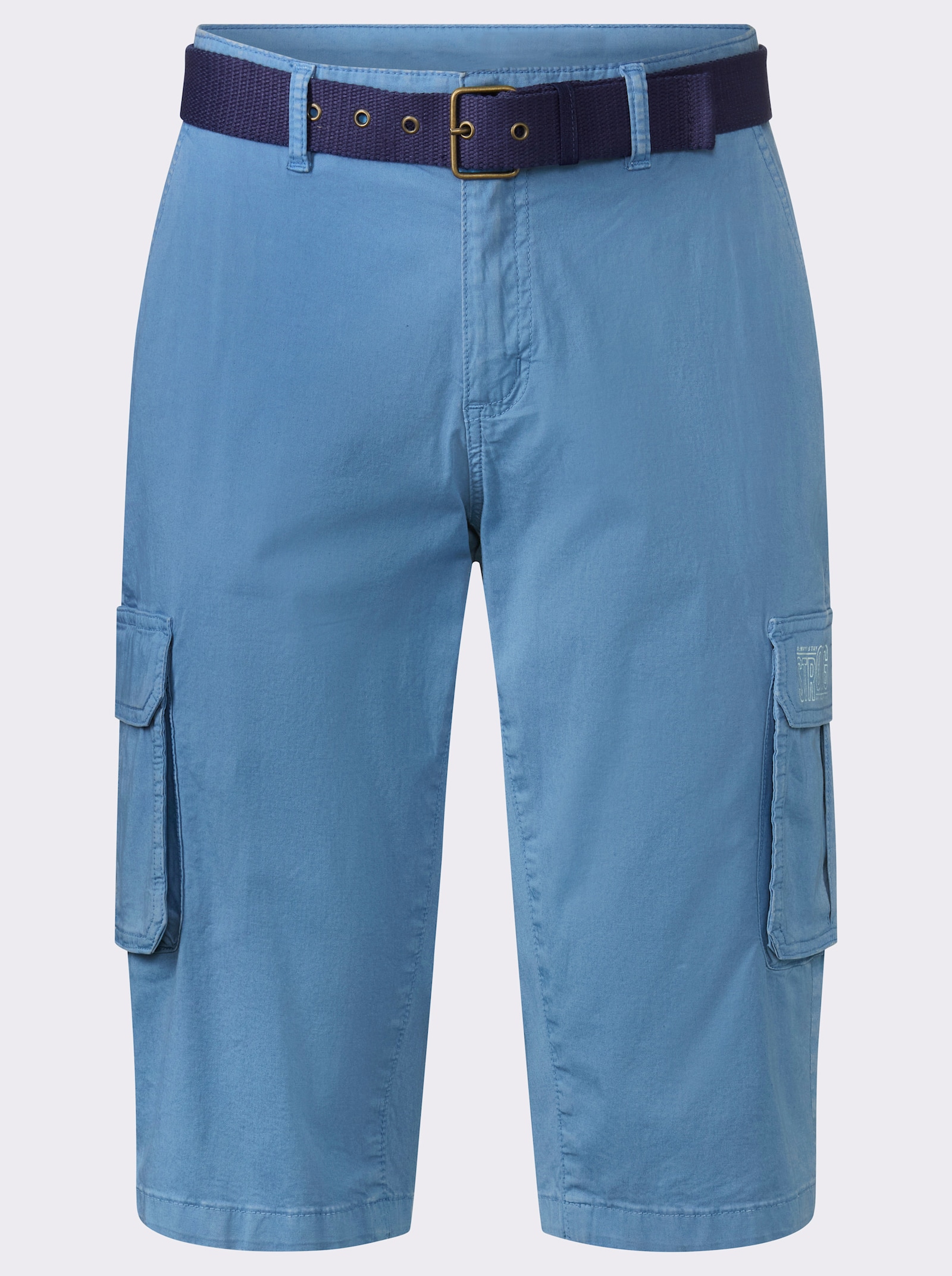 Bermudas in Twill-Qualität - mittelblau
