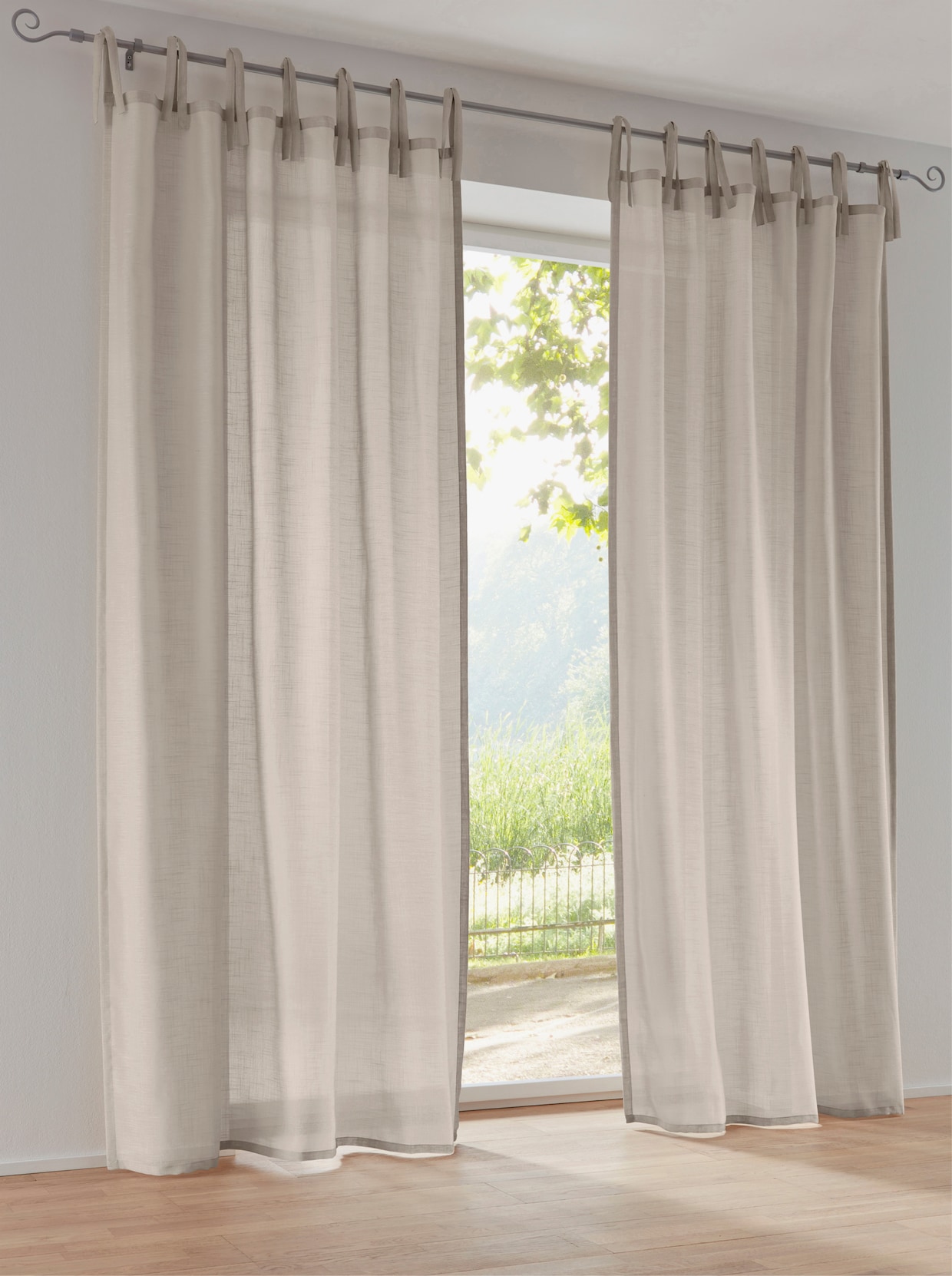 heine home Decoratieve vitrage - beige