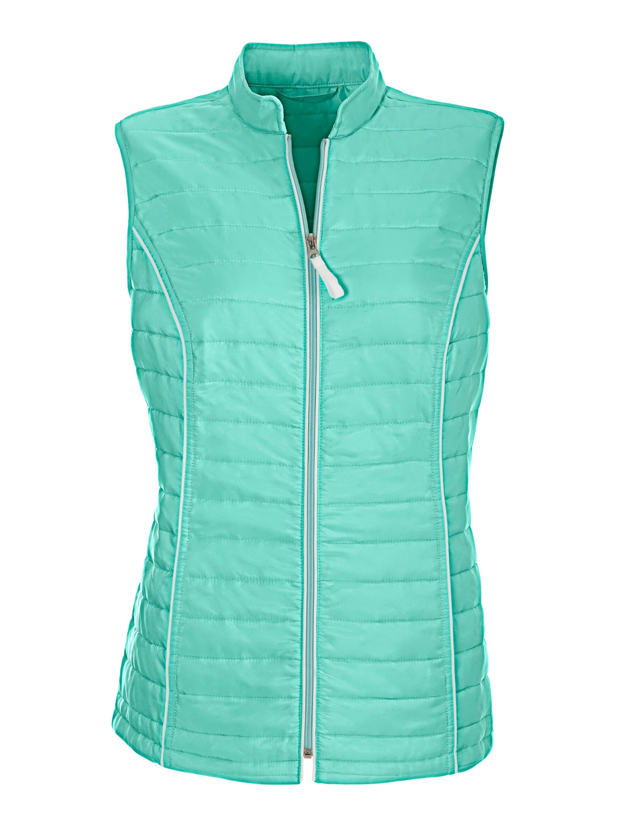Weste - mint-weiß