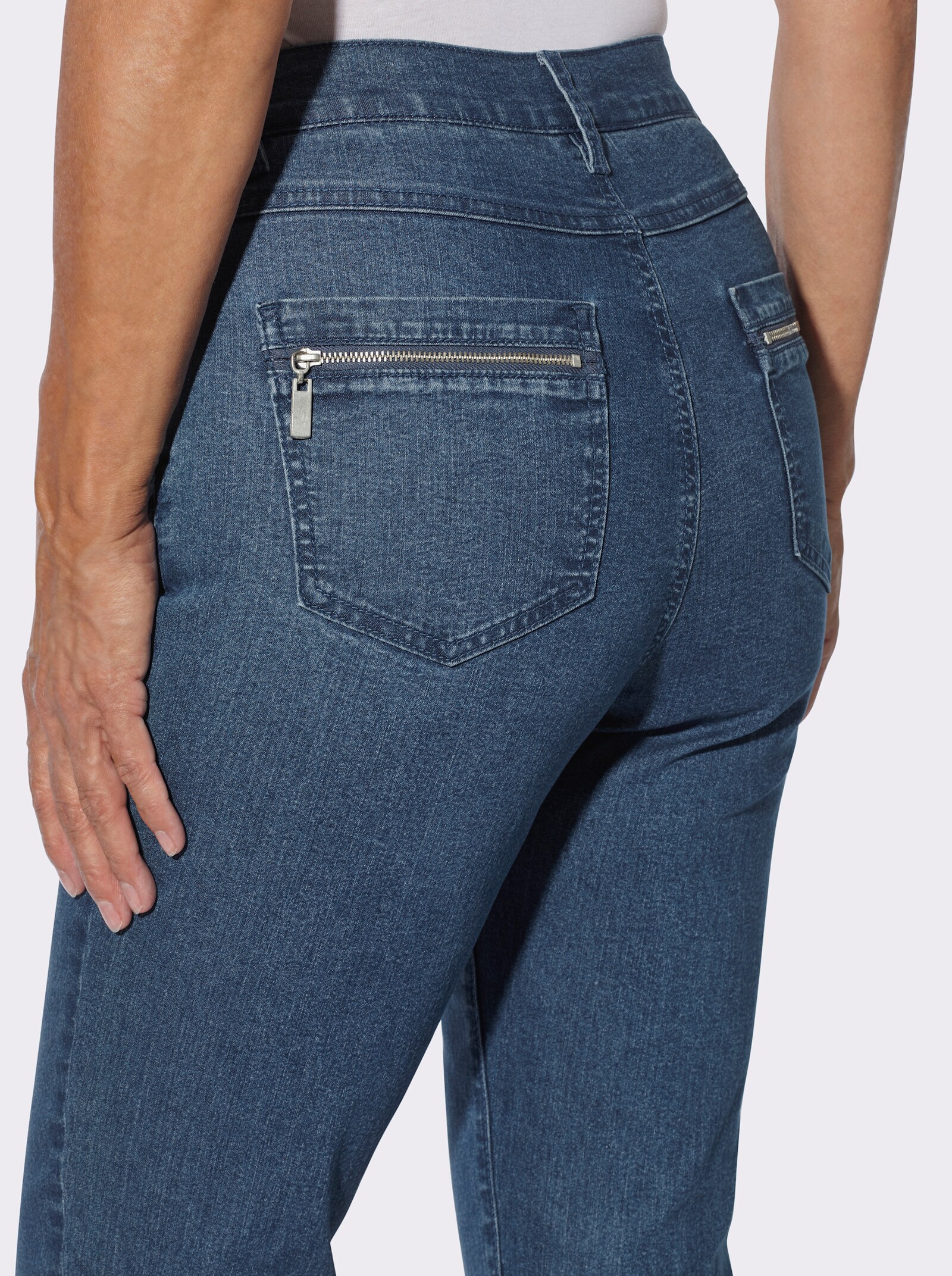 Jeans mit gerader Schnittführung - blue-stone-washed