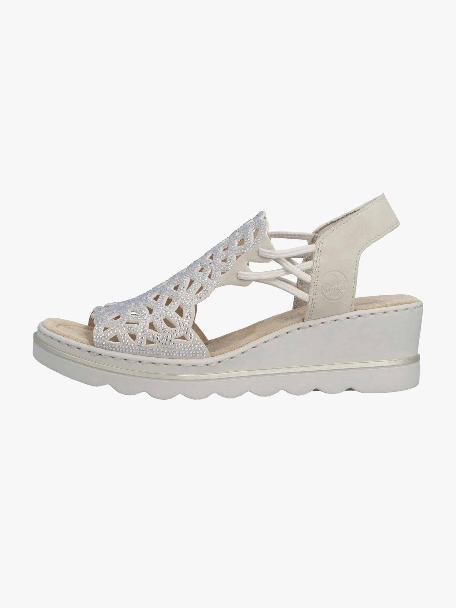 Rieker Sandalette mit Polsterung - ecru