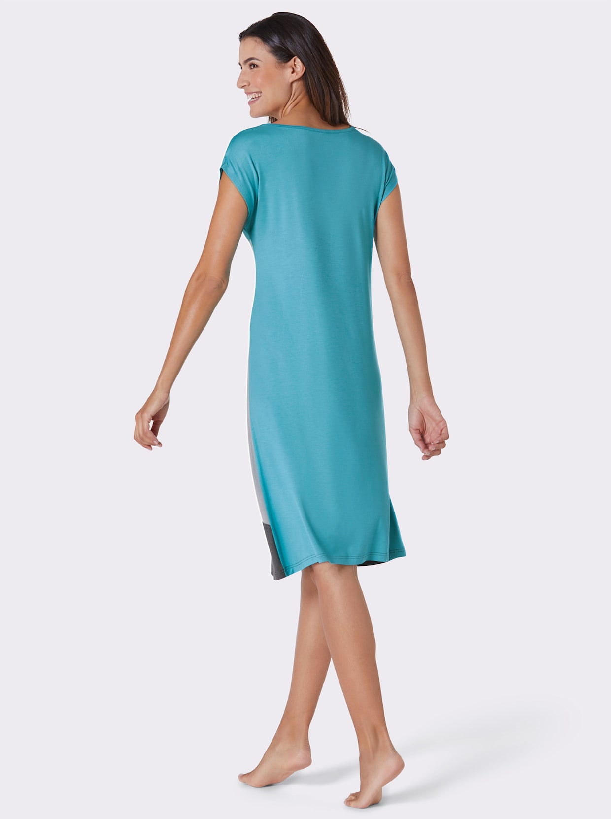 feel good Robe d'été - turquoise anthracite