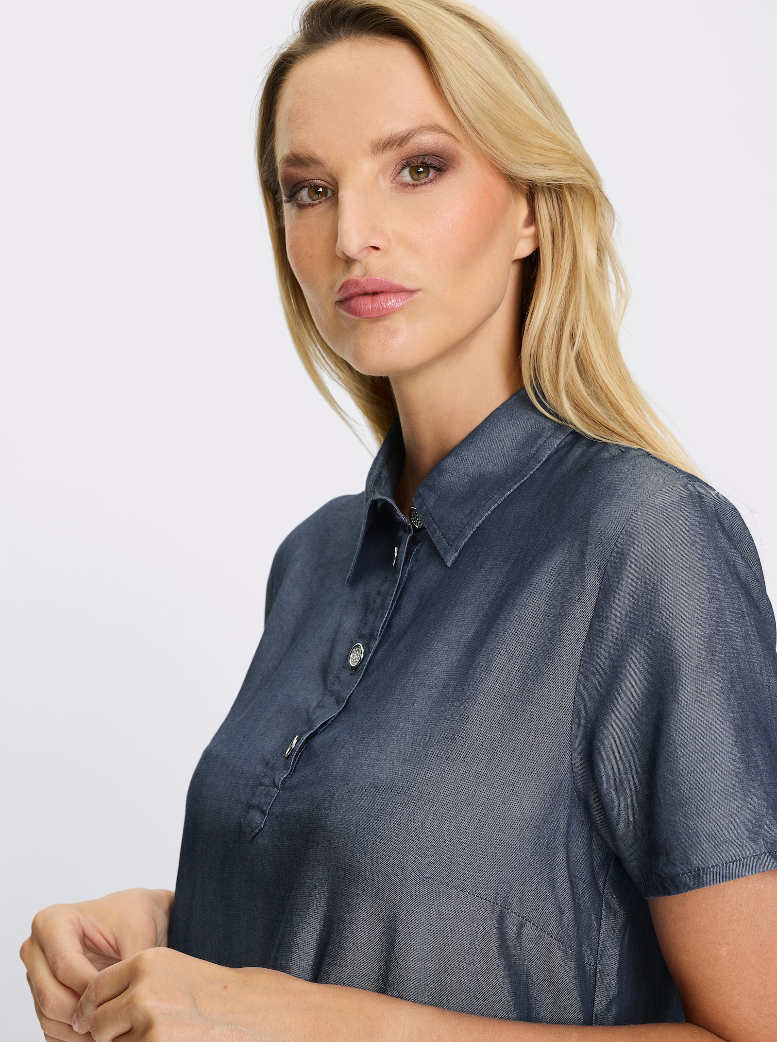 heine Polokleid mit Nahttaschen - dark blue