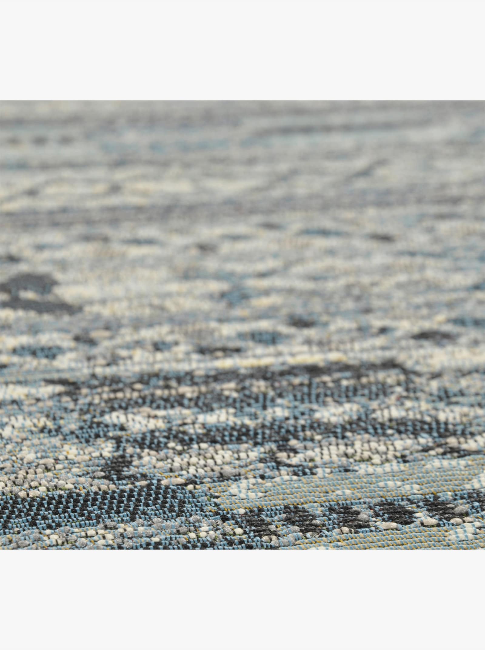 Theko Teppich - blau