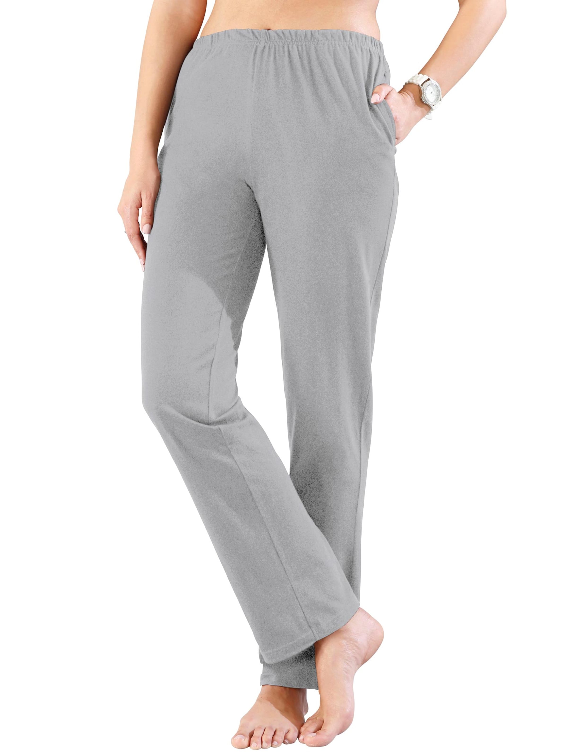 Freizeithose - grau-meliert