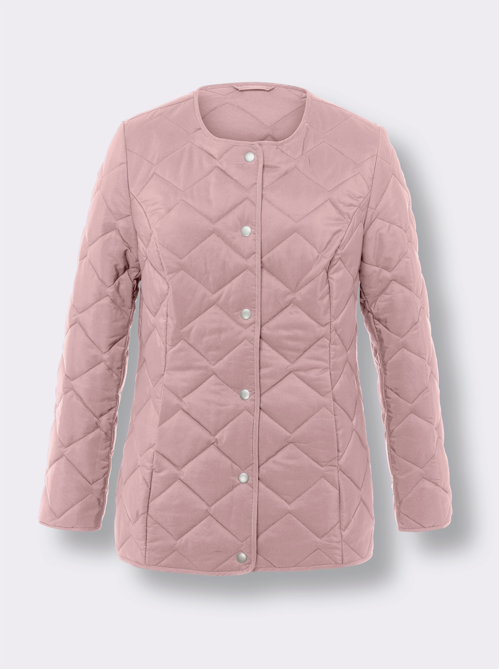 Steppjacke mit Paspelierung - hortensie