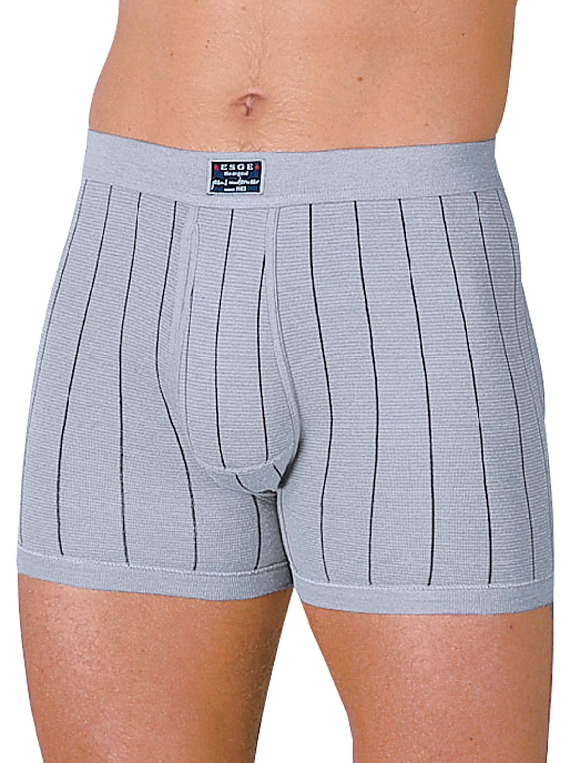 ESGE Schlüpfer - hellgrau-gestreift