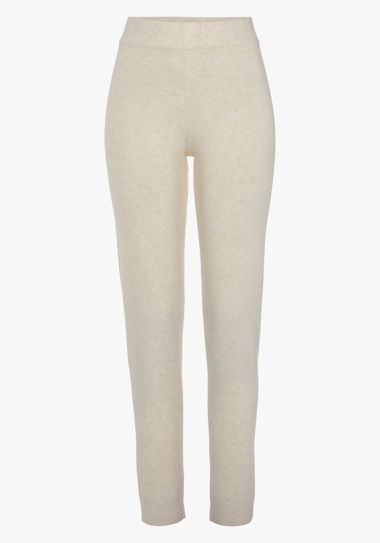 LASCANA Pantalon en tricot - crème