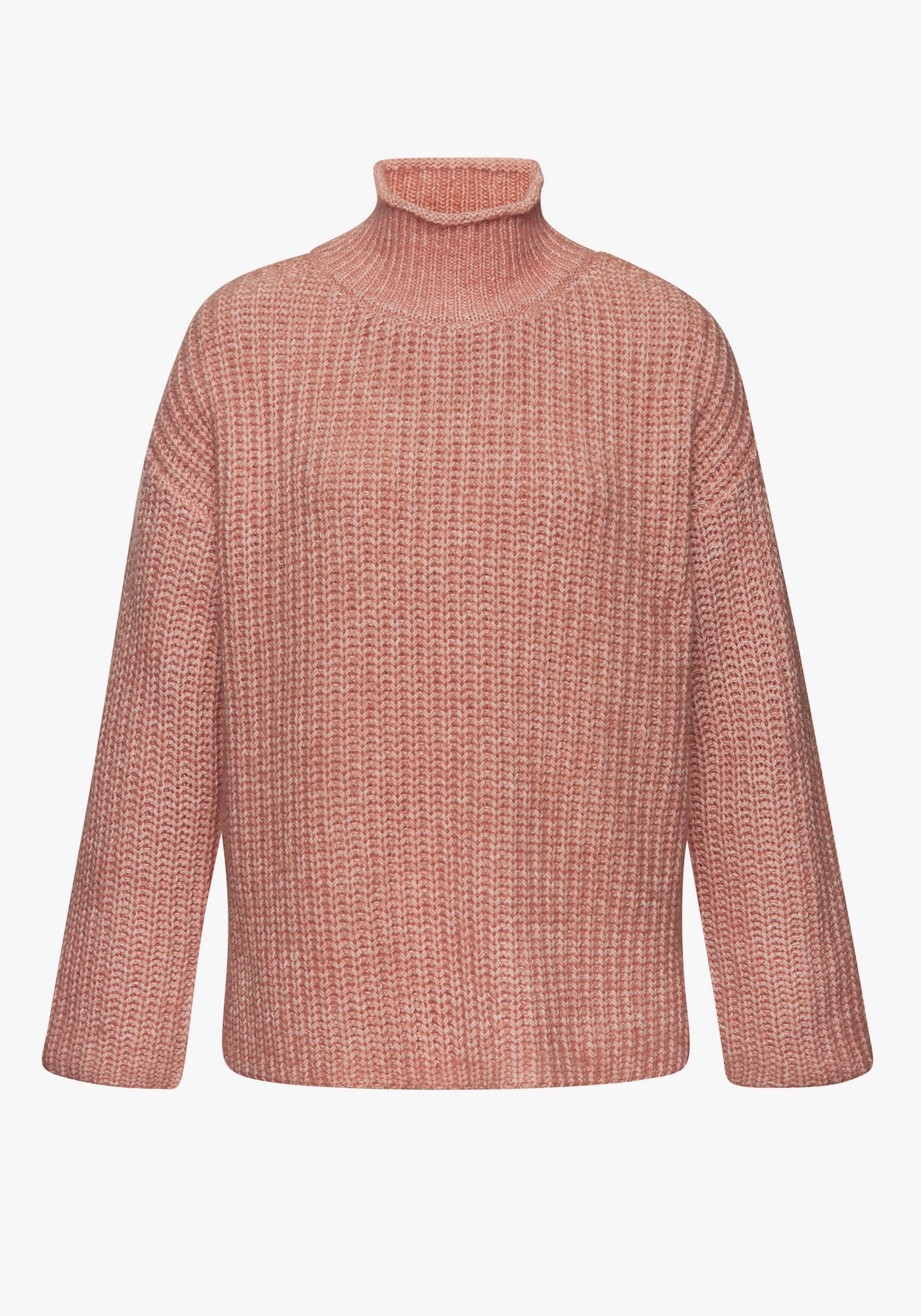 Buffalo Stehkragenpullover - rosenholz meliert