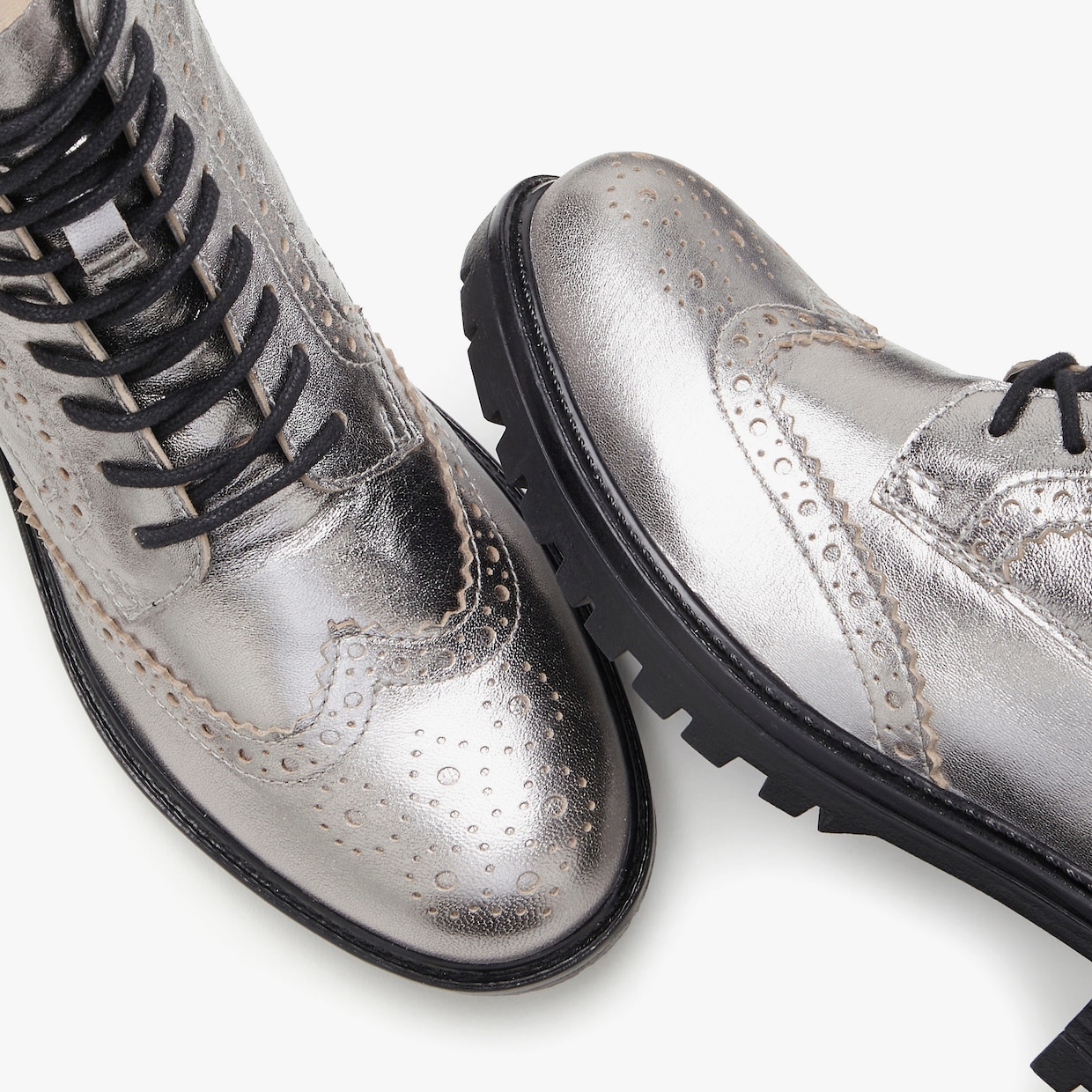 LASCANA Veterboots - Zilverkleur