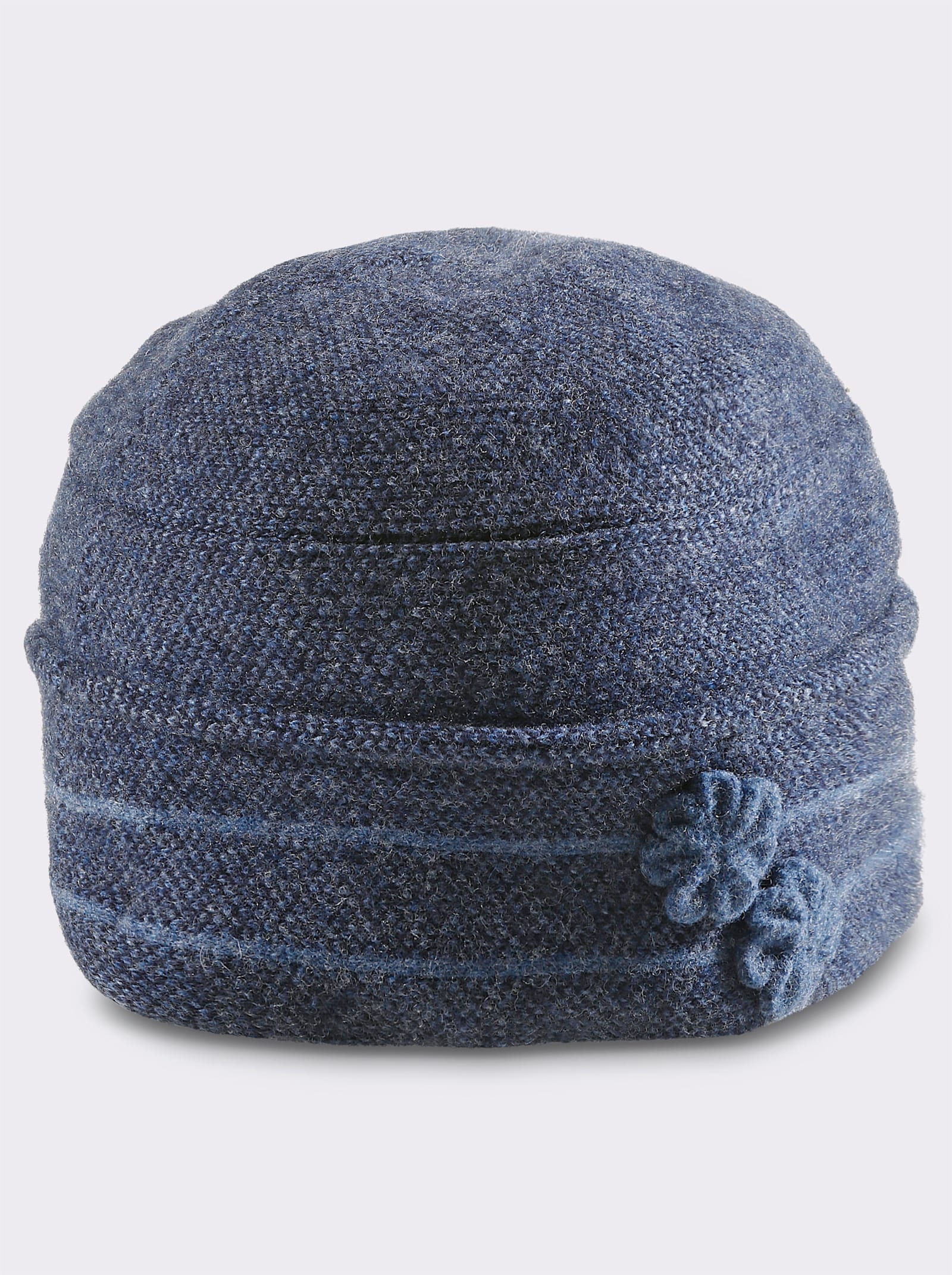 Ohrenmütze aus Schurwolle - marine