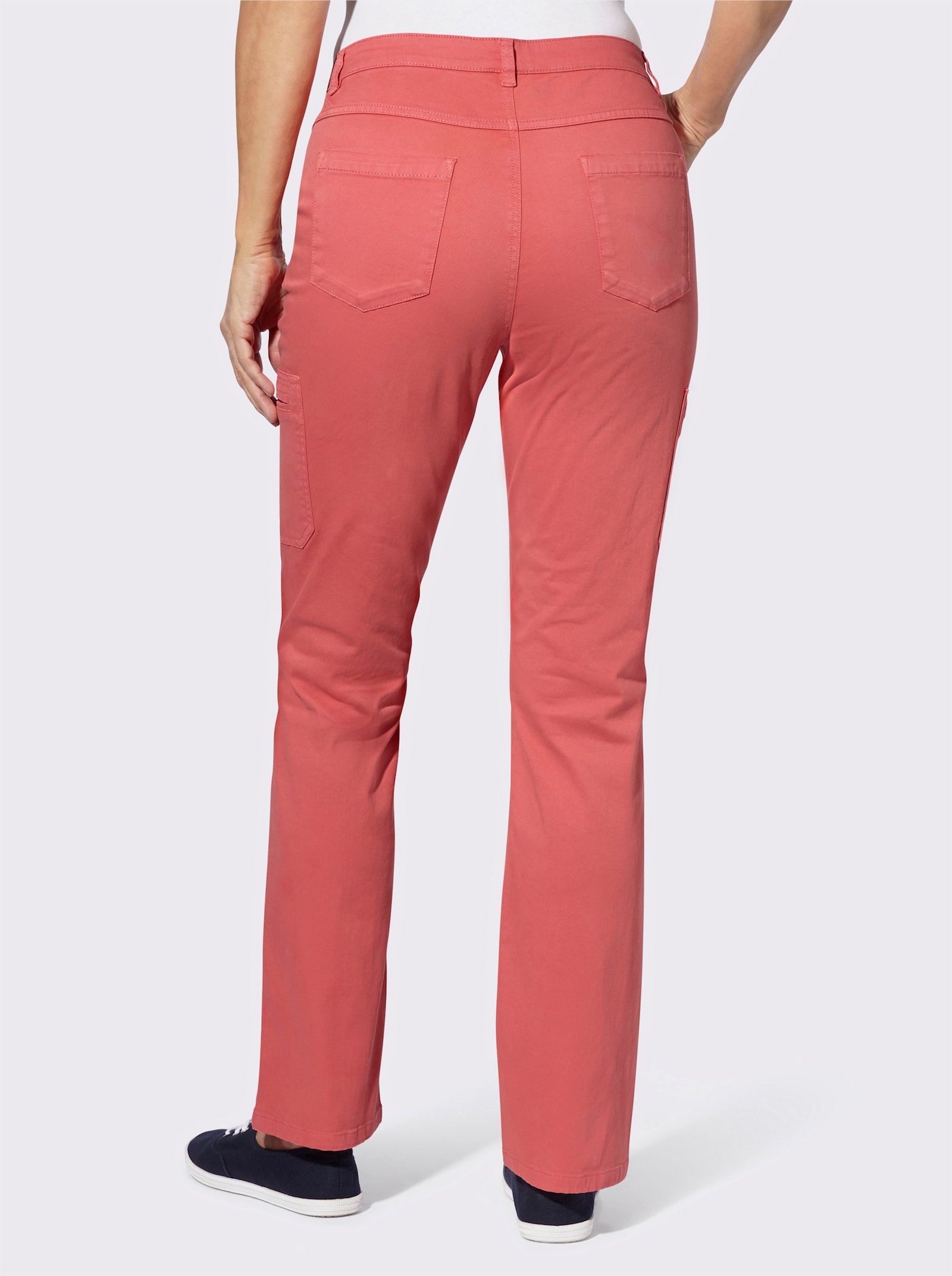 Hose mit aufgesetzten Taschen - grapefruit