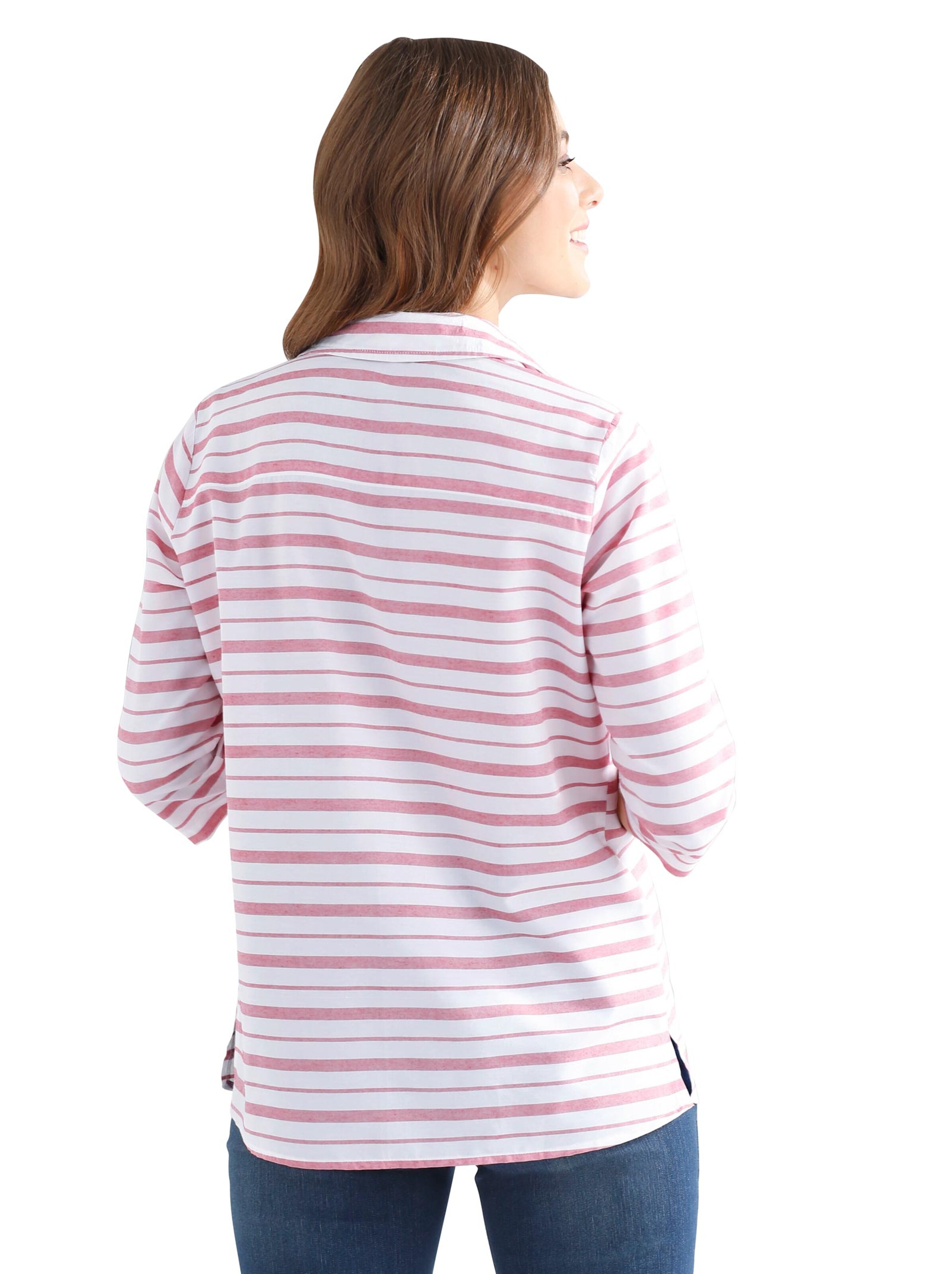 Bluse - rot-geringelt