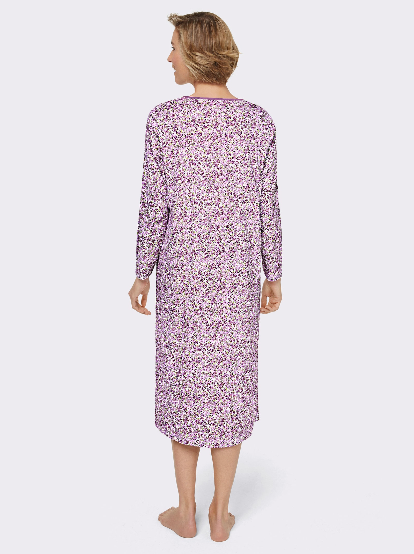 wäschepur Noční košile ve střihu mírně do A - orchideová