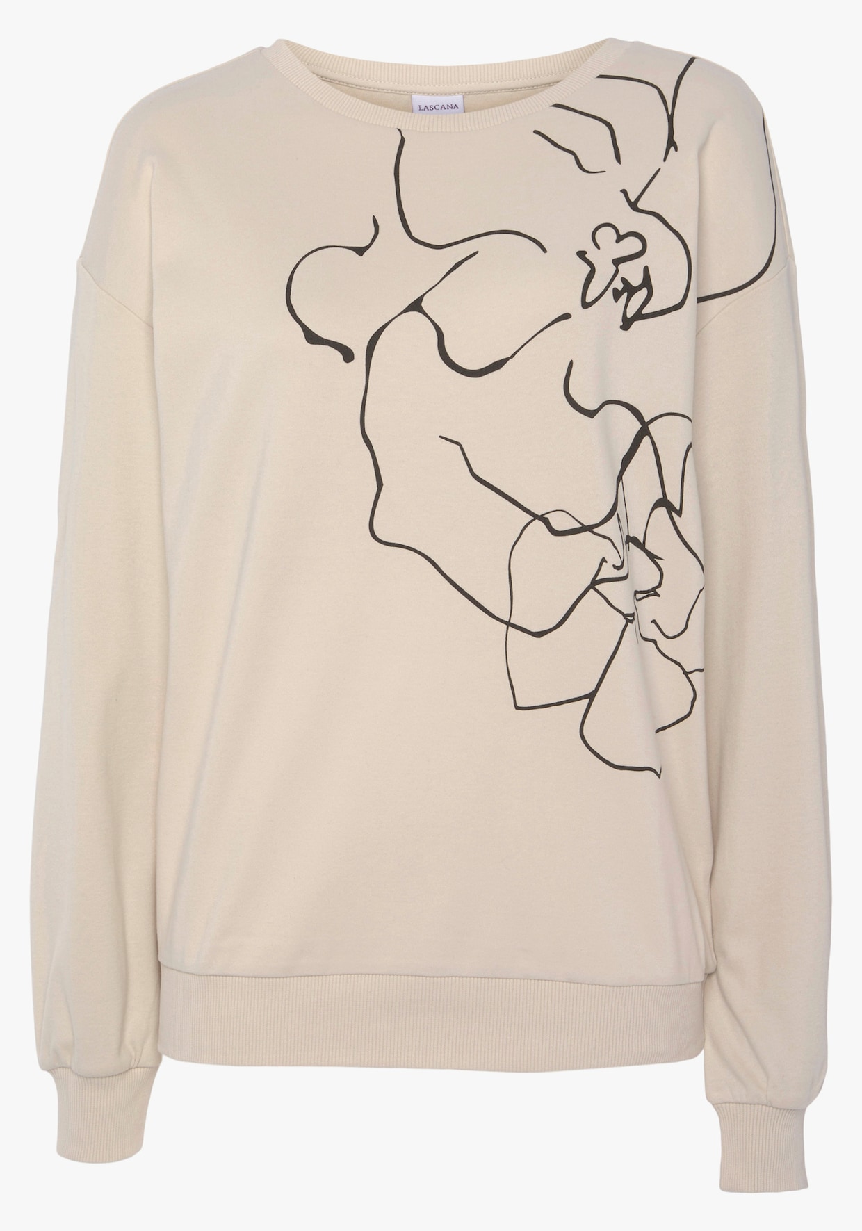 LASCANA Sweatshirt - creme