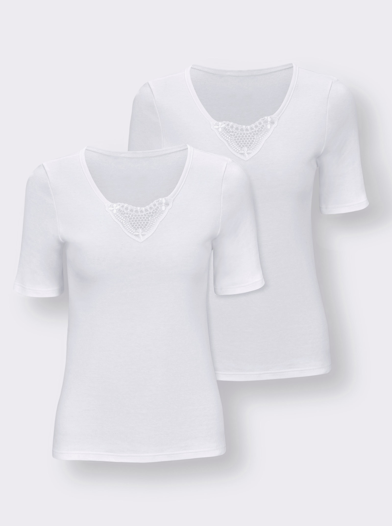 wäschepur Nátělník s krátkým rukávem - bílá