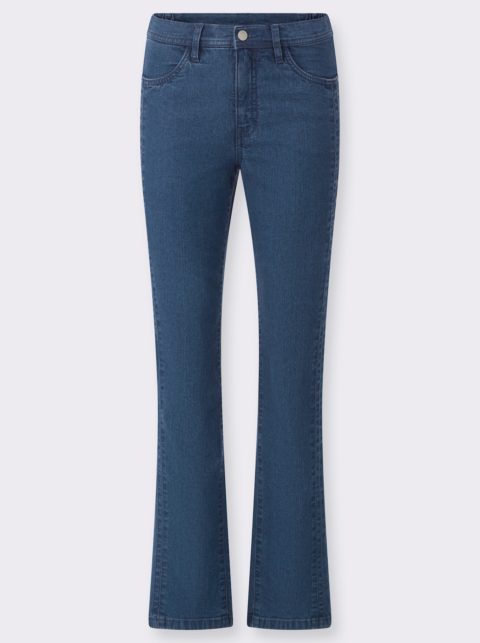 Jeans mit seitlichem Einsatz - blue-stone-washed