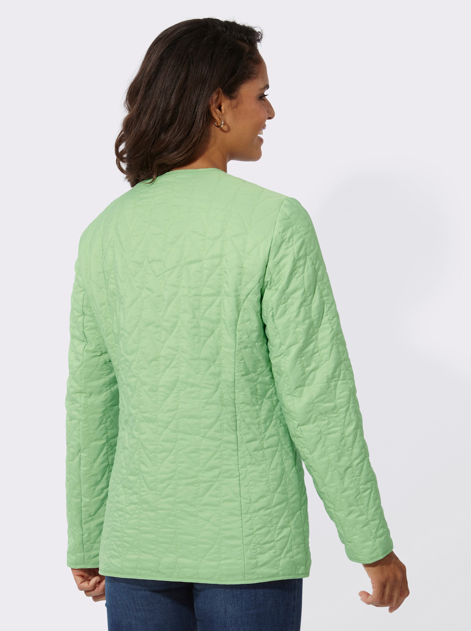 Steppjacke mit Innentasche - reseda