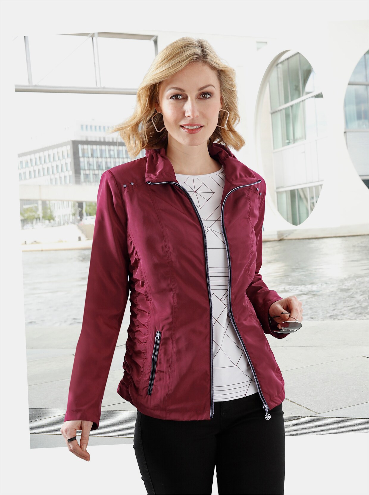 Jacke - bordeaux