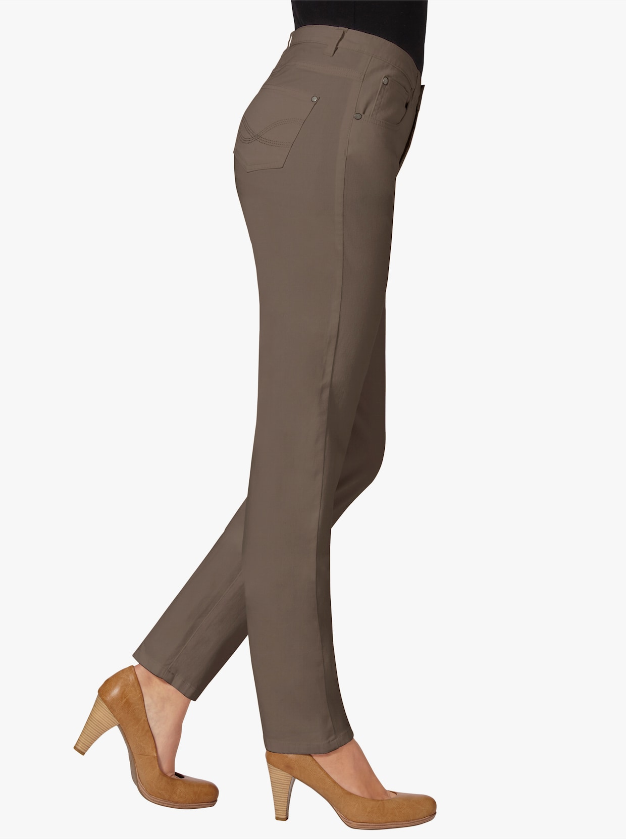 5-pocketjeans - taupe