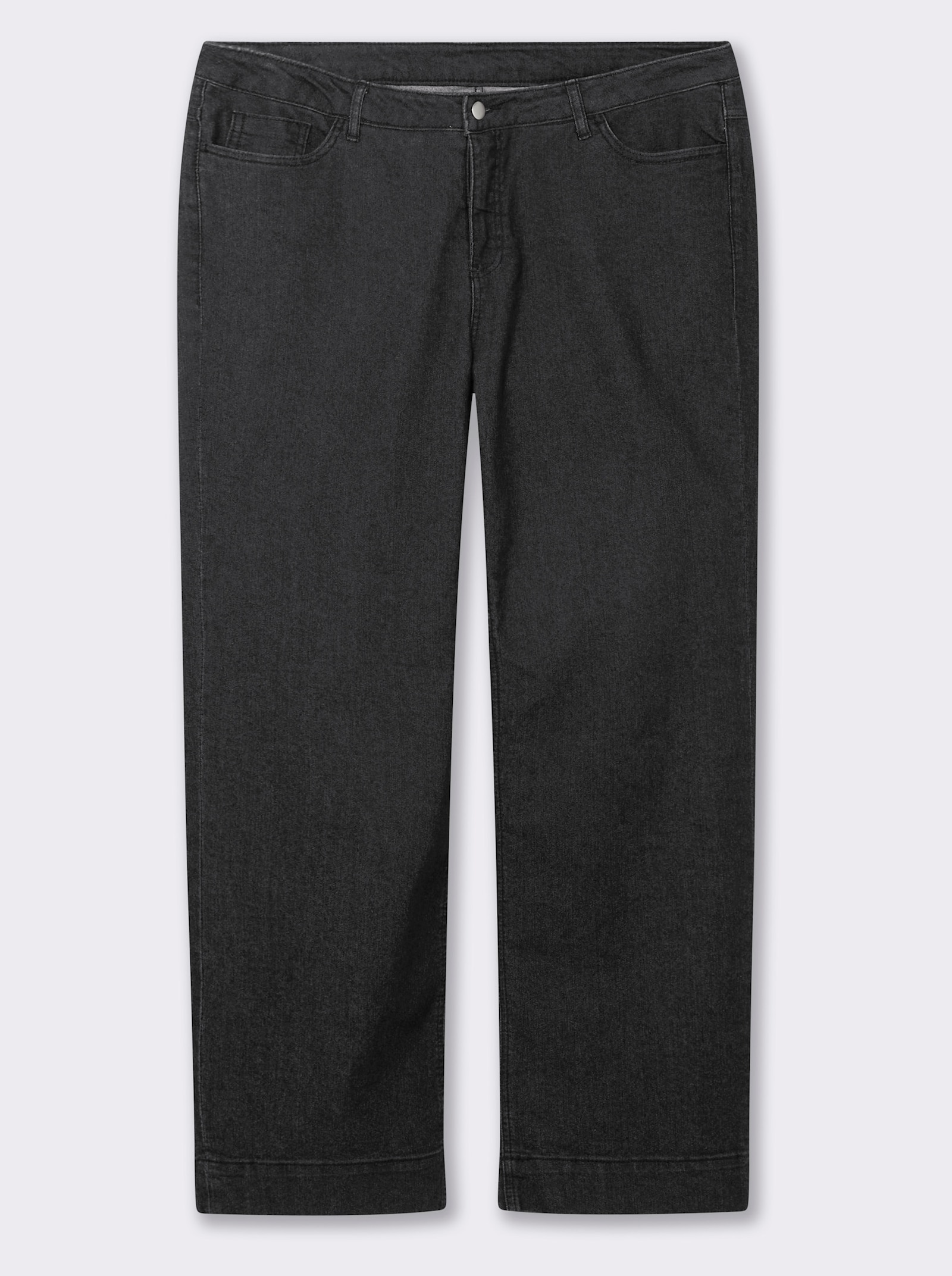 Jeans mit weitem Bein - schwarz