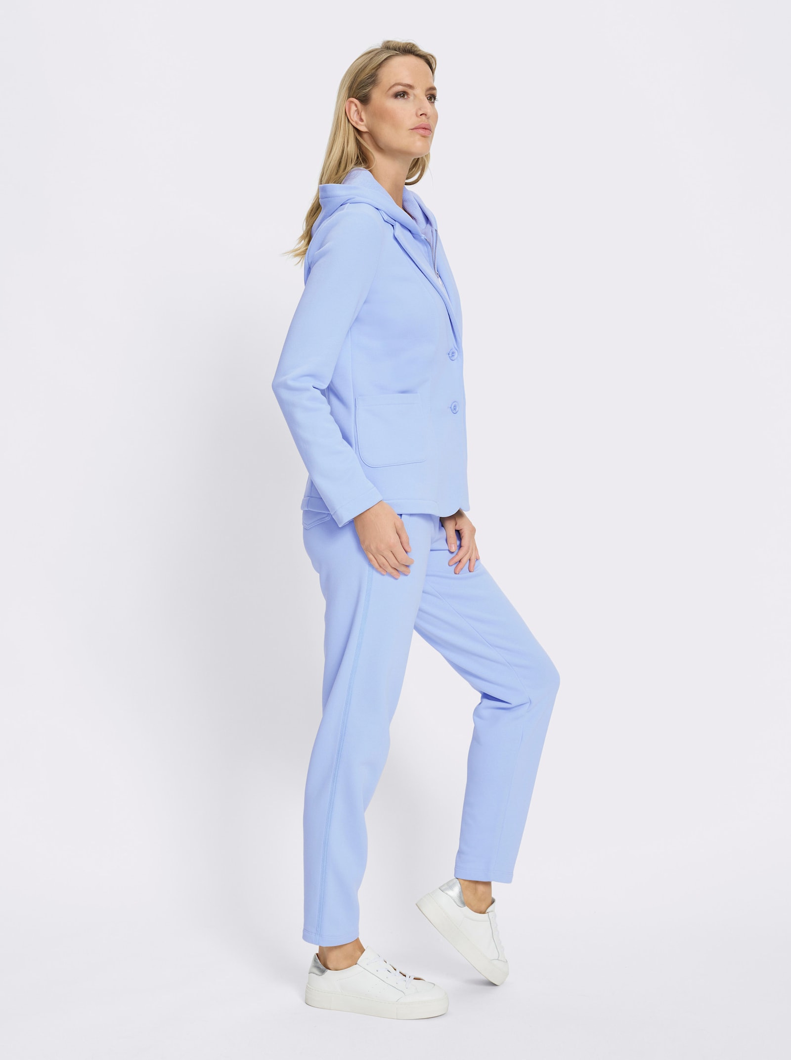 heine Blazer de costume à capuche - bleu glacier