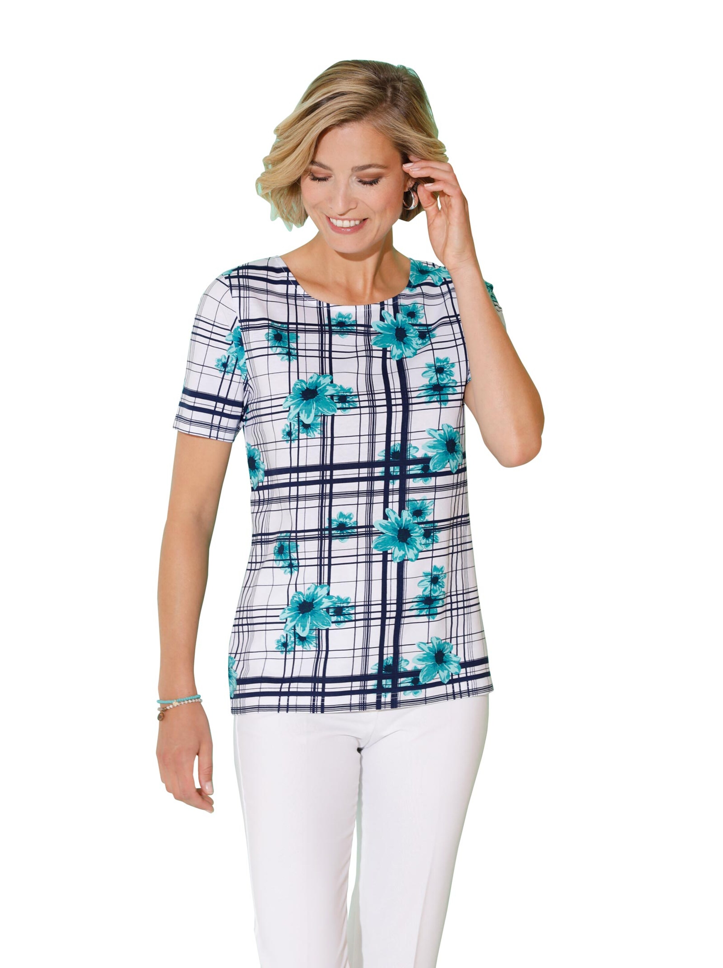 Shirt - aqua-bedruckt