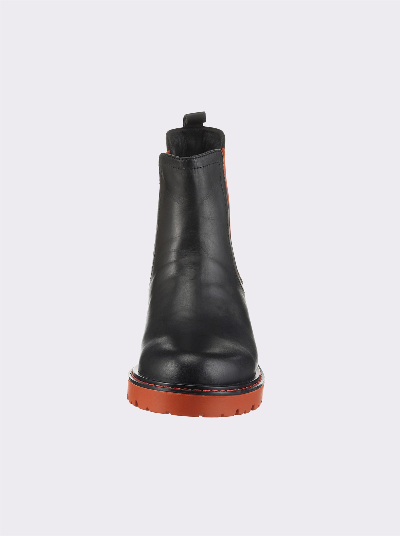 heine Stiefelette - schwarz-orange