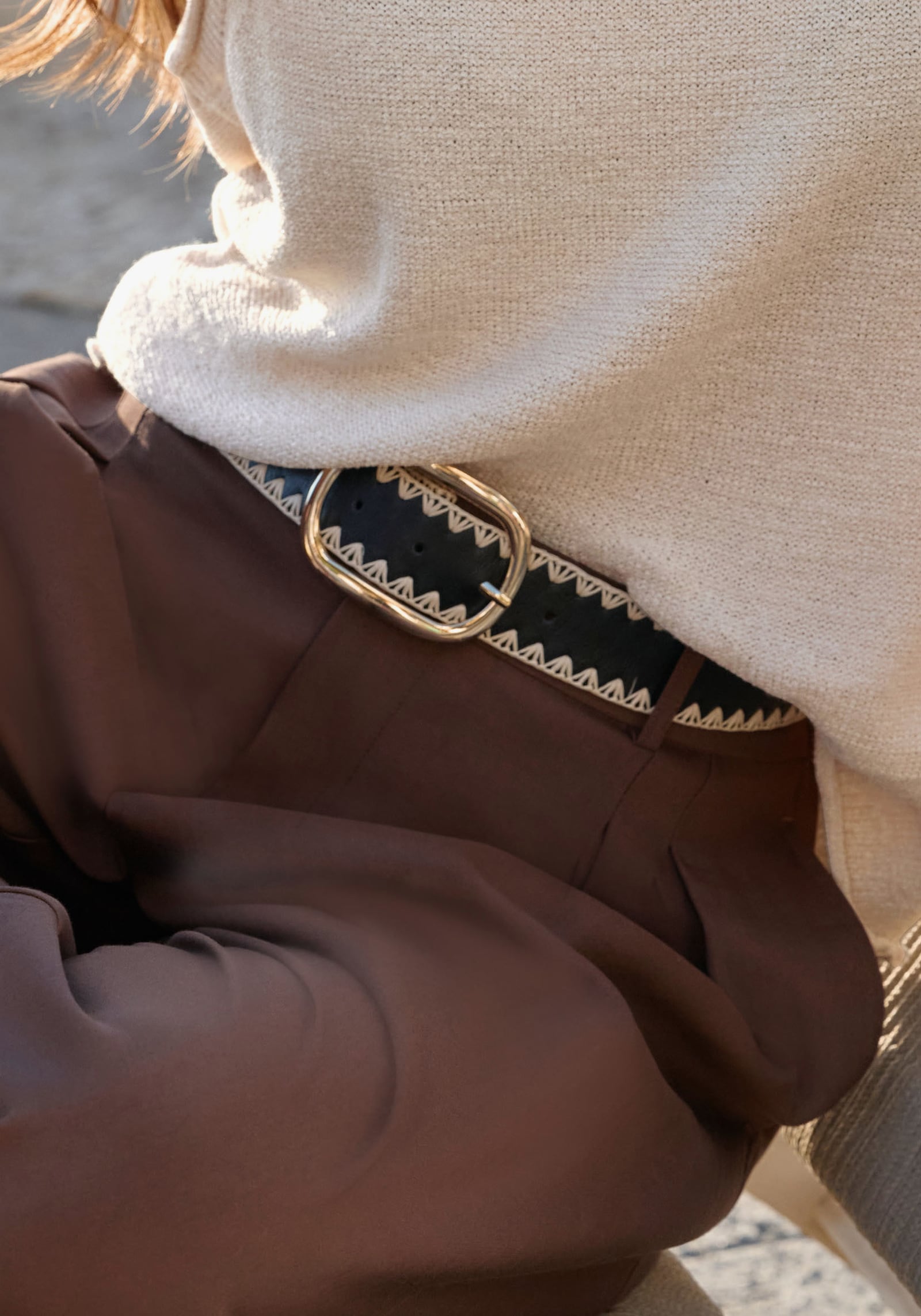French Connection Hüftgürtel - schwarz-beige
