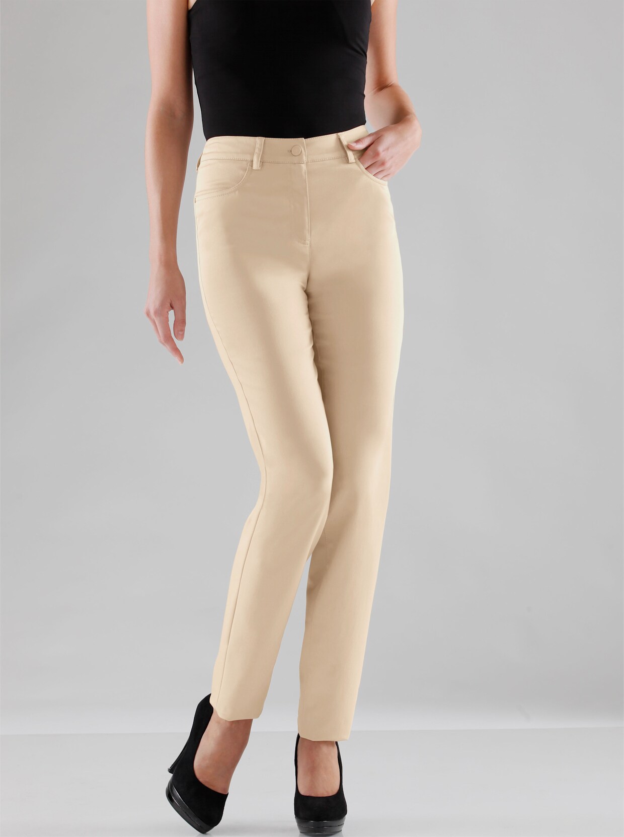 pantalon extensible - beige