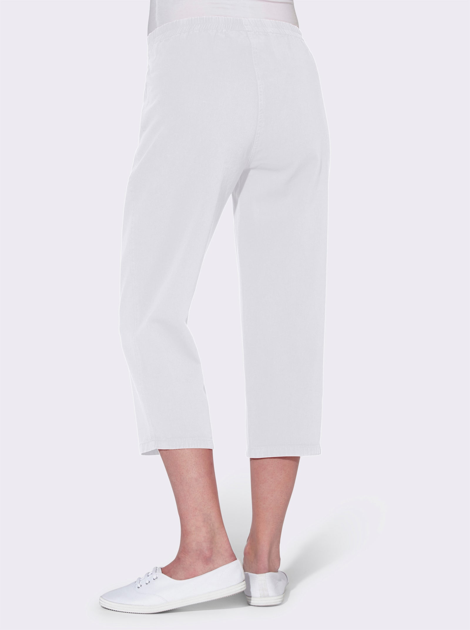 Caprihose in TREVIRA-Qualität - weiß