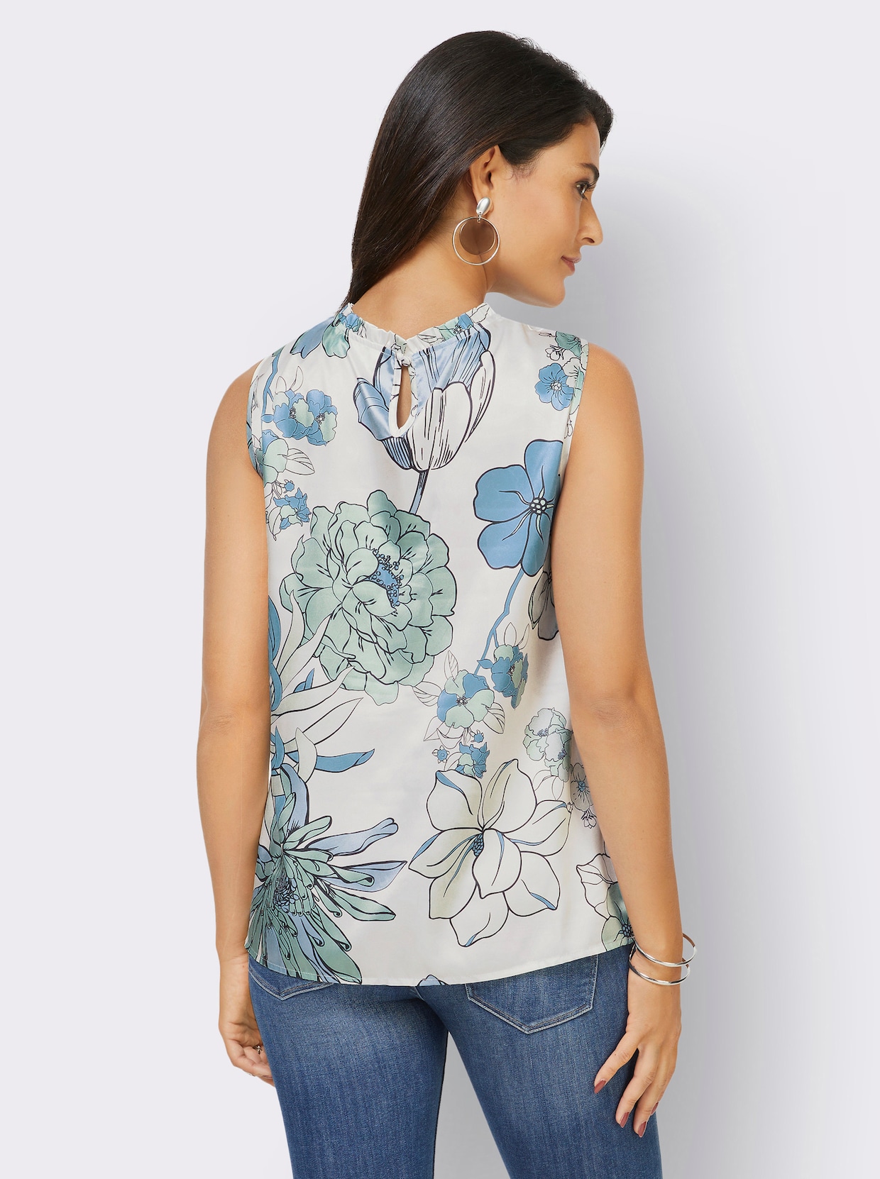 Blouse - ecru geprint