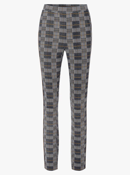 Leggings - gelb-kariert