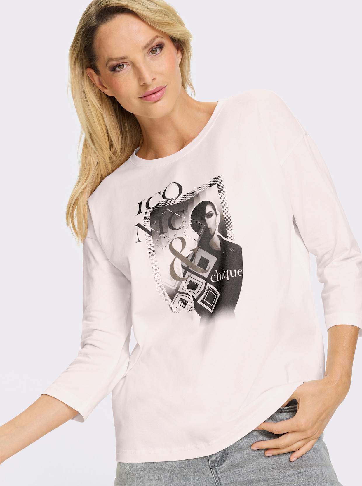 heine 3/4-Arm-Shirt - ecru