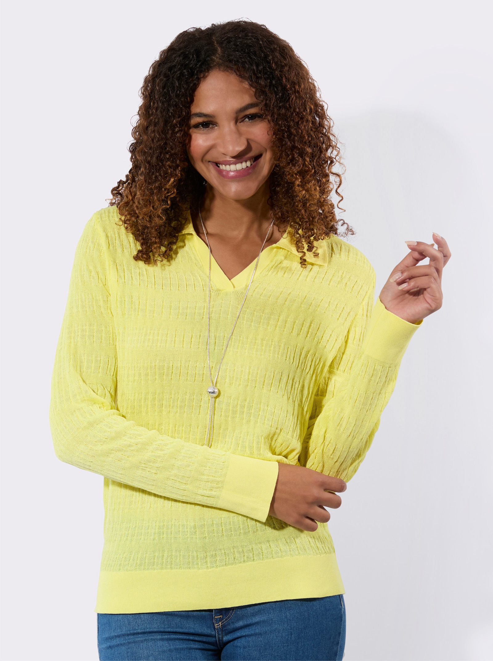 Polopullover - zitrone