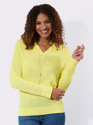 Polopullover - zitrone