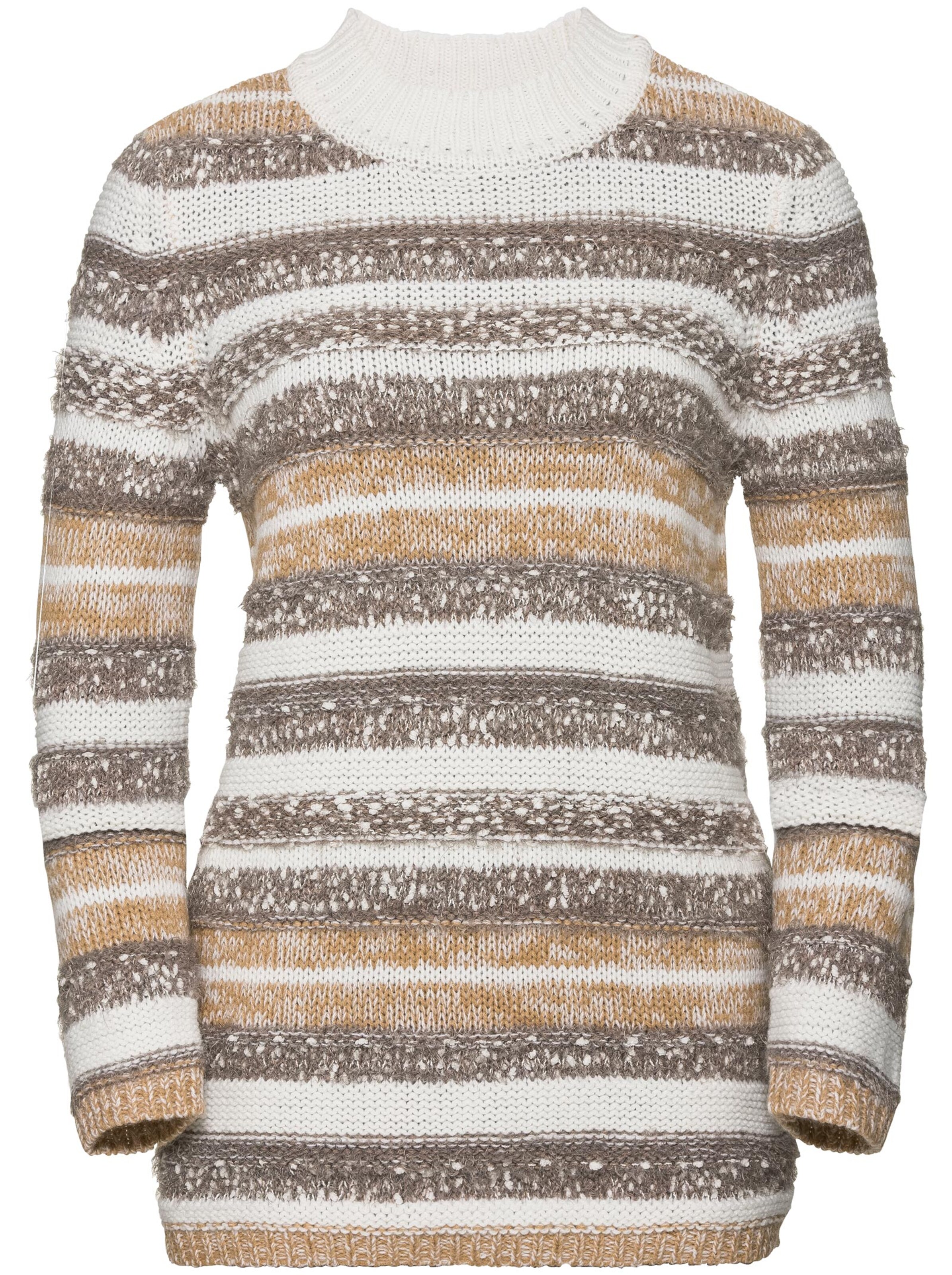 Pullover - ecru-beige-gestreift
