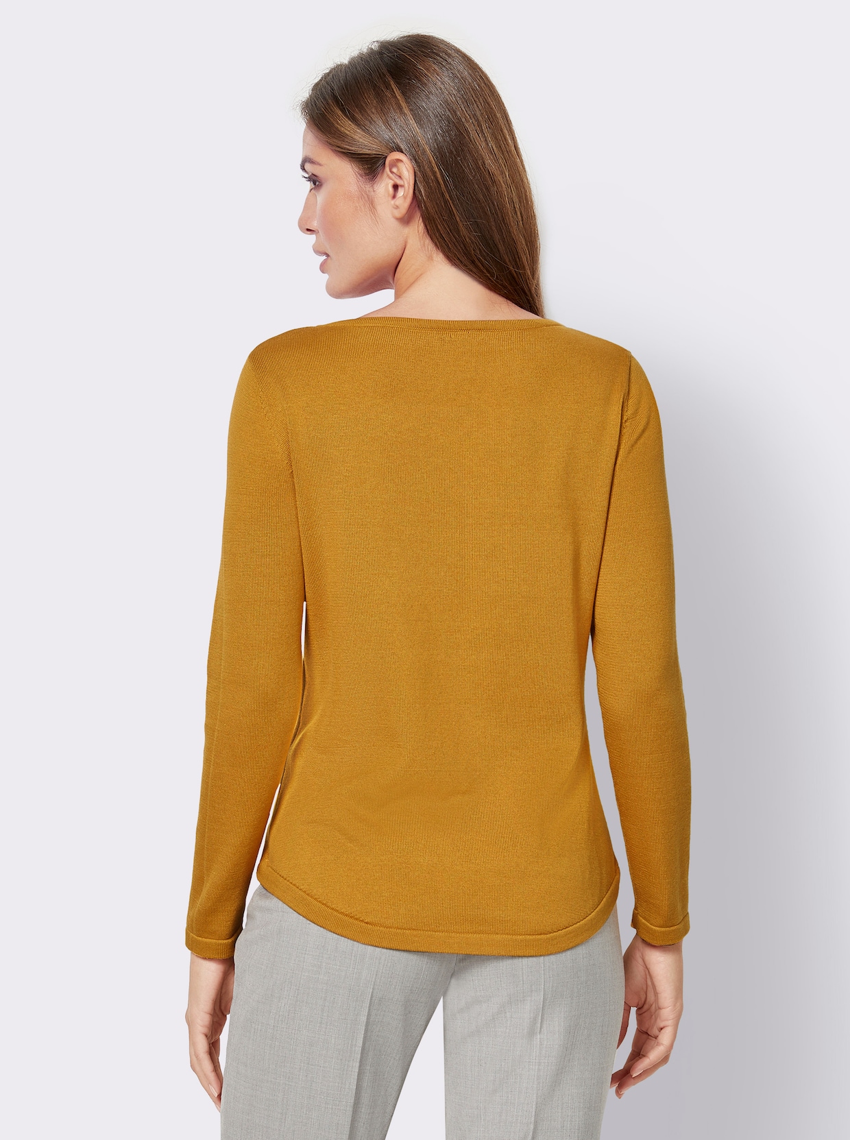 Pullover met ronde hals - kerrie