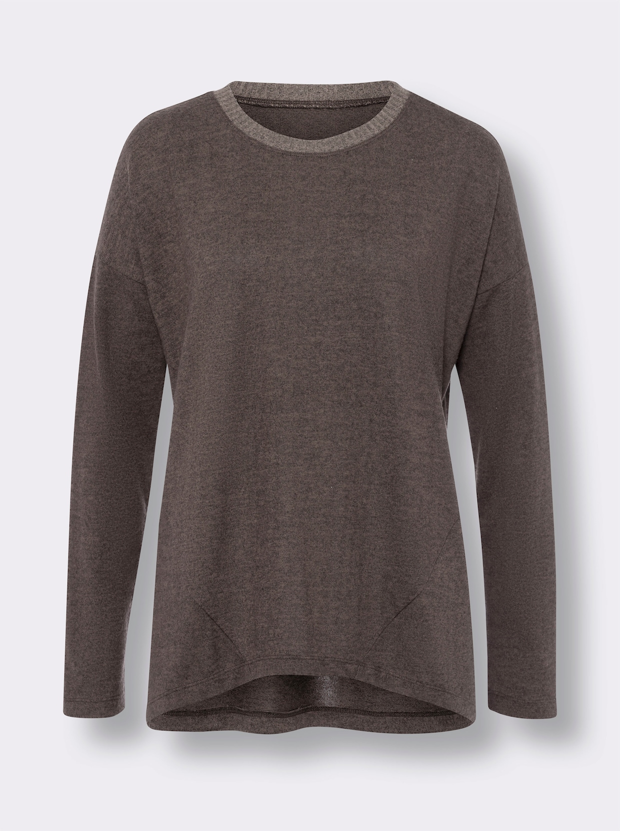 heine Shirt - dunkeltaupe-meliert