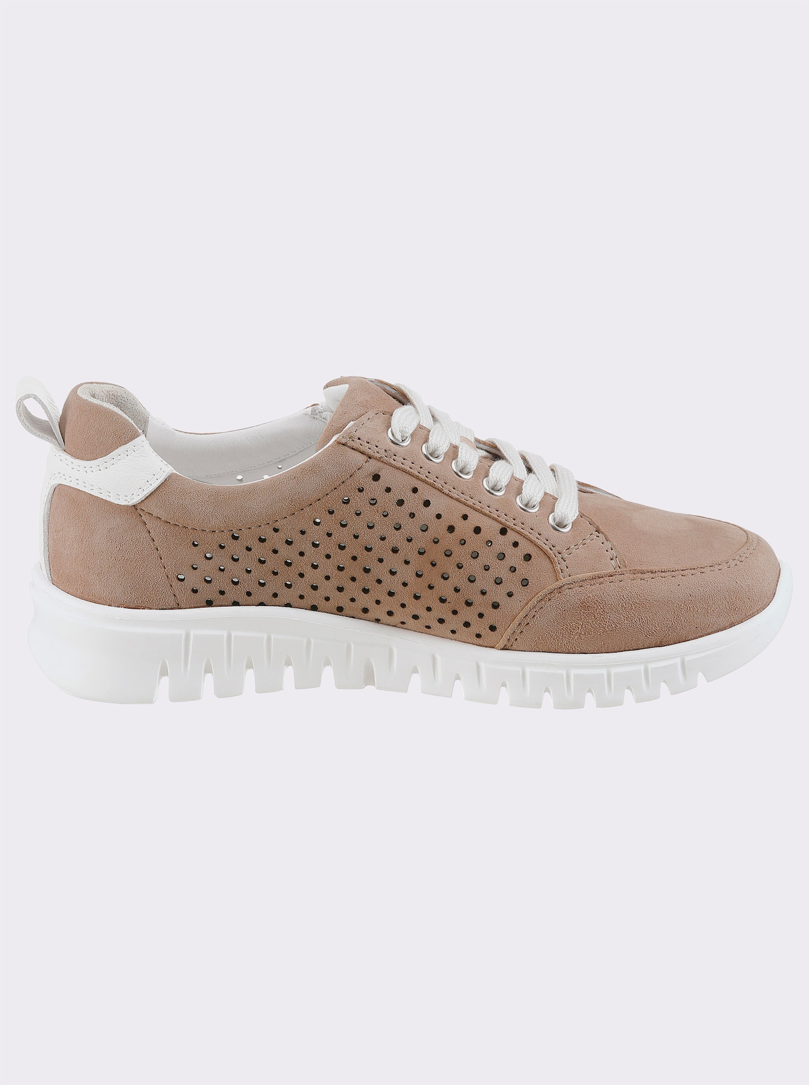 Naturläufer Sneaker mit Zipper - elfenbein
