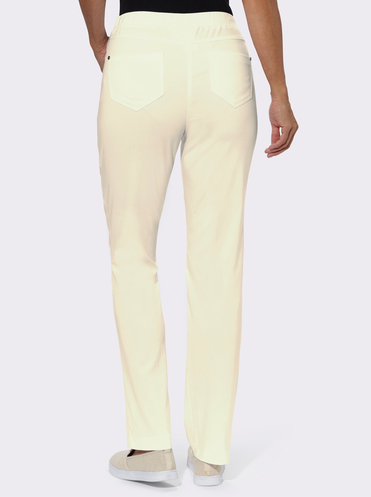 Stretchbroek - ecru
