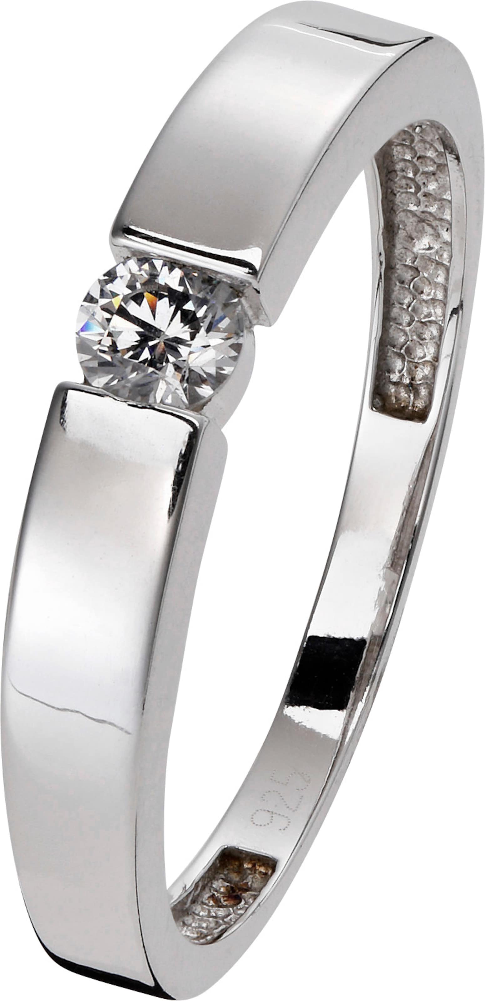 Ring günstig Kaufen-Ring in Silber 925 von heine. Ring in Silber 925 von heine <![CDATA[Mit funkelndem Kristallstein: Ring aus 925 Silber, rhodiniert. Breite ca. 3,5 mm.]]>. 