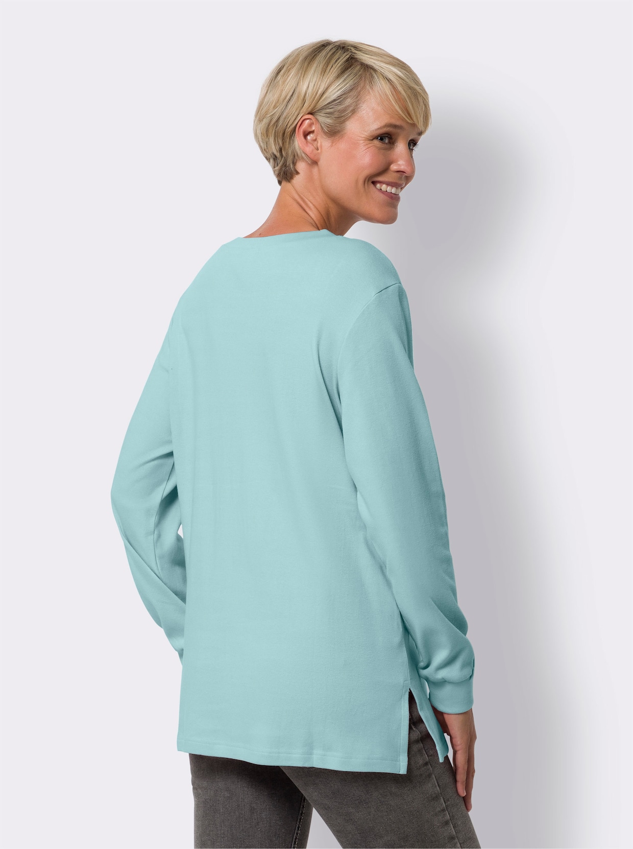 Lång sweatshirt - mint