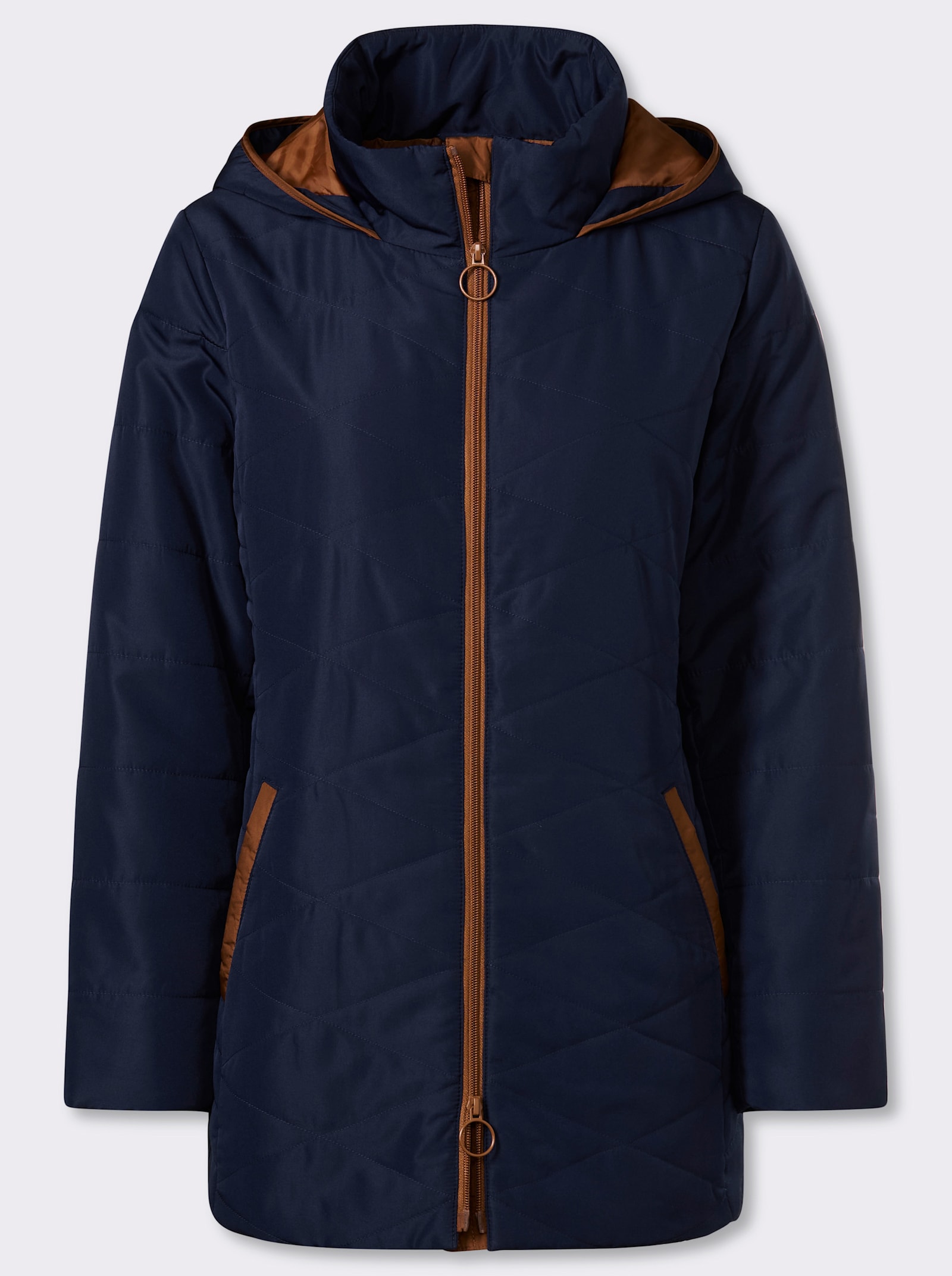 Steppjacke mit Rautensteppung - marine