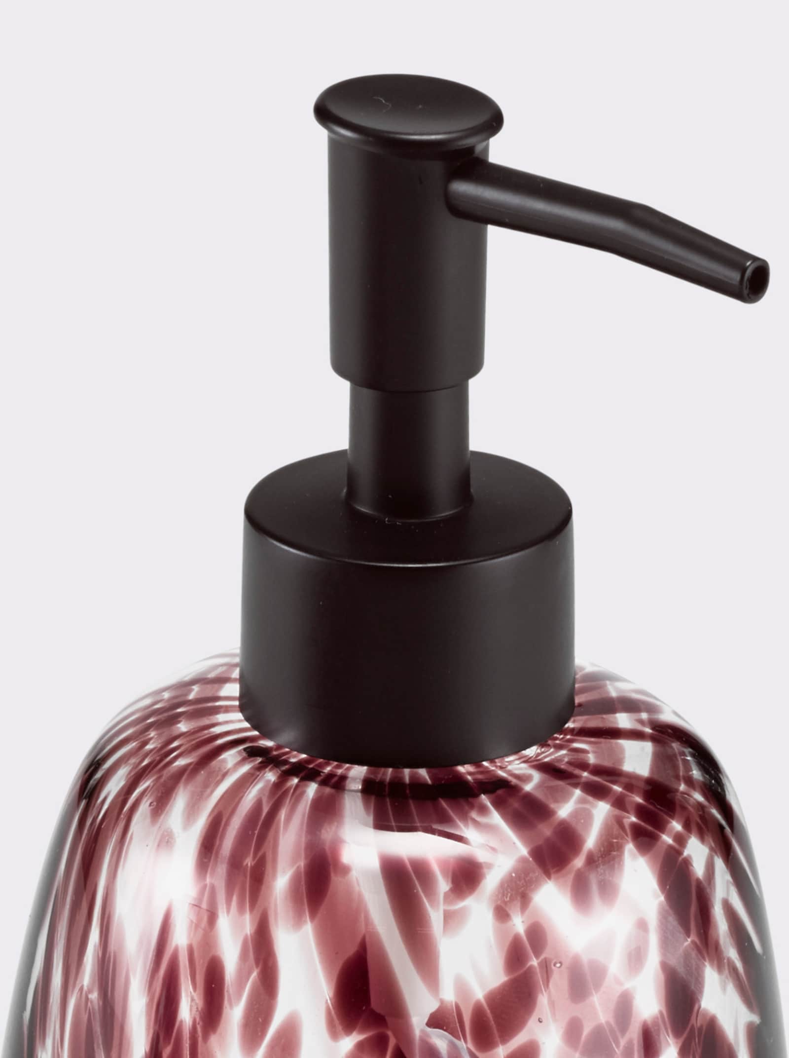 heine home Bad-Accessoires aus Glas - schwarz-getupft