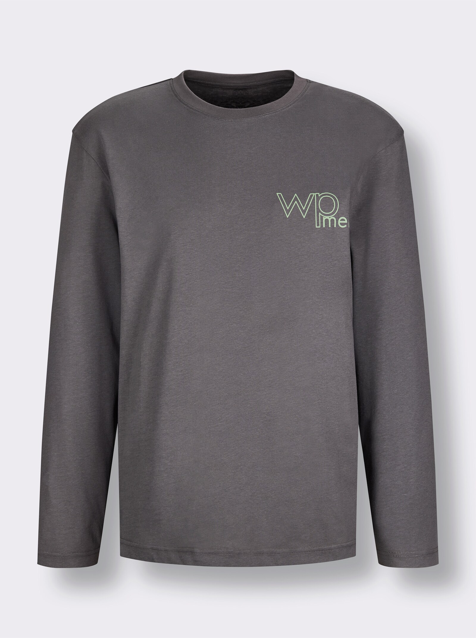 wäschepur men Schlafanzug-Shirt - anthrazit