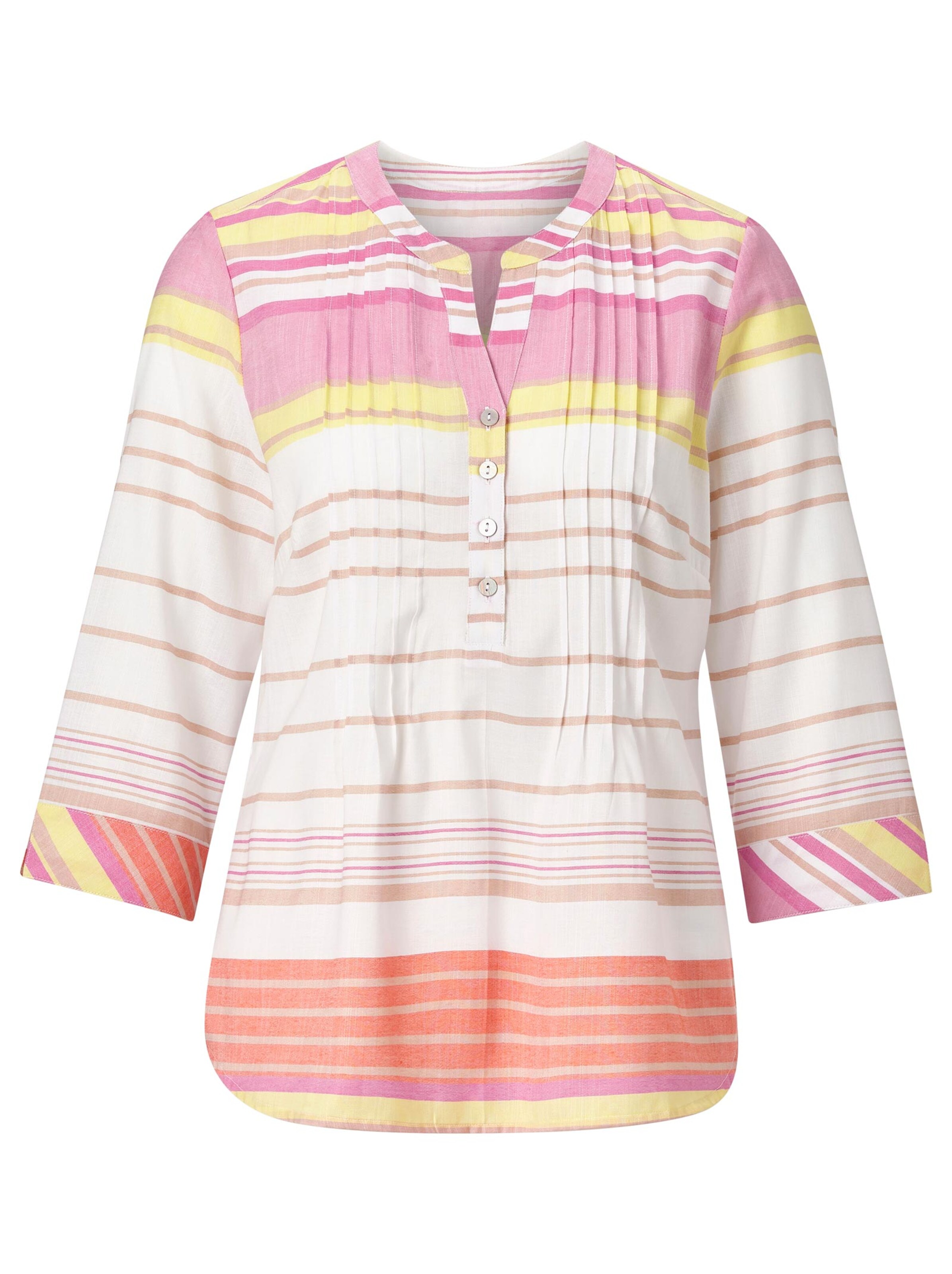 Collection L Bluse - orchidee-geringelt