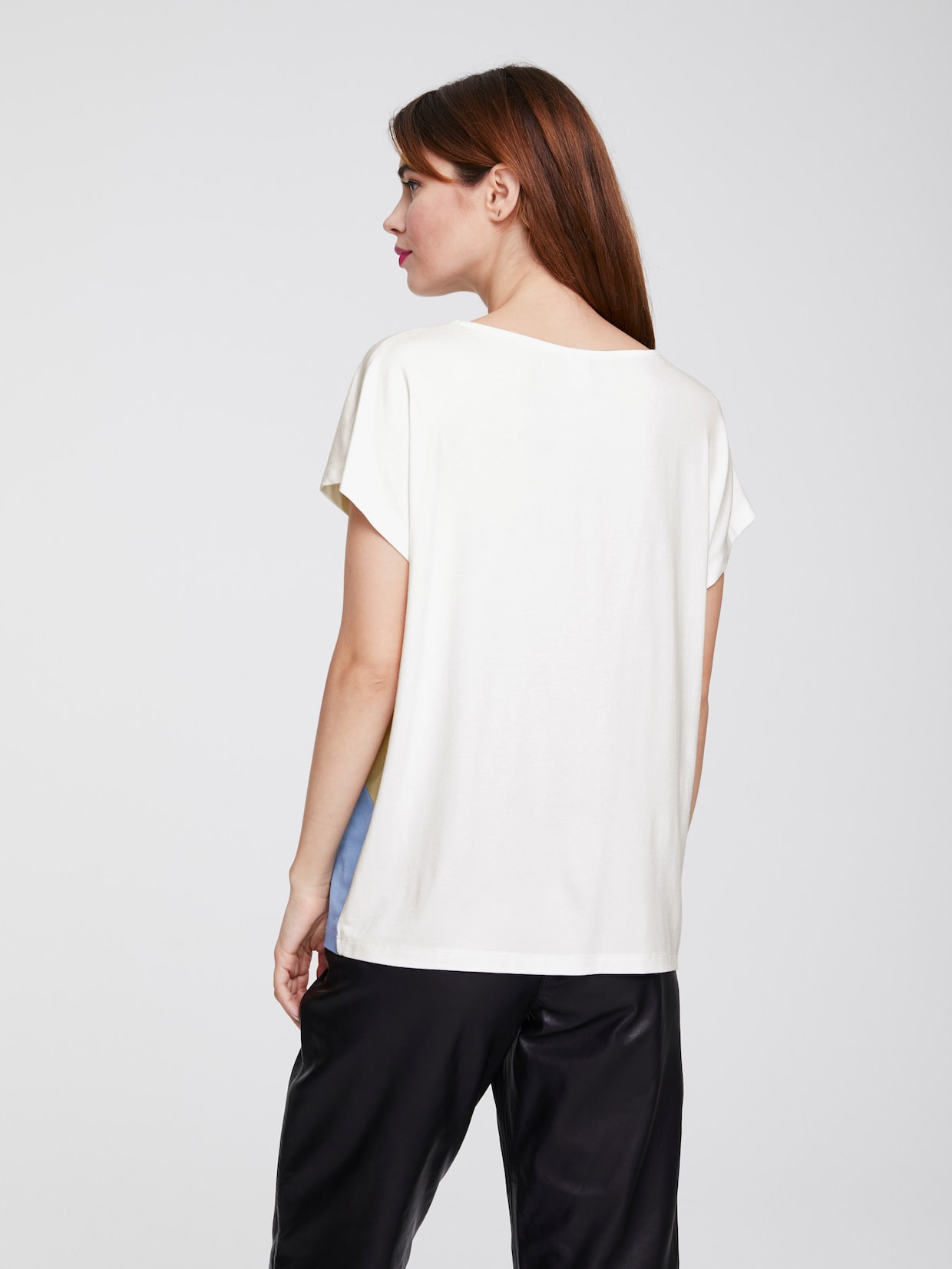 heine Rundhals-Shirt - weiß